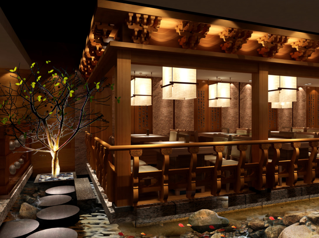 餐飲設(shè)計(jì):傳統(tǒng)與現(xiàn)代融合的中式餐廳